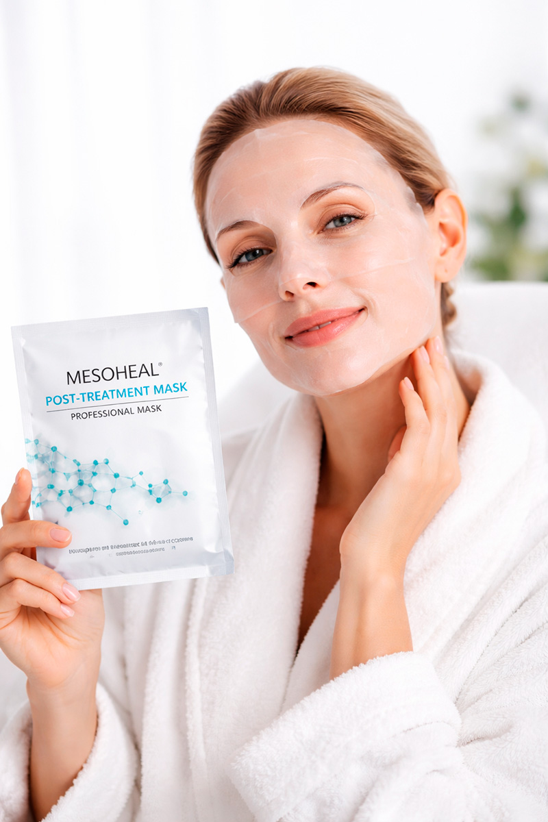 MESO ANTI‑AGE MASKE � hydrogel film i to ansigtssektioner