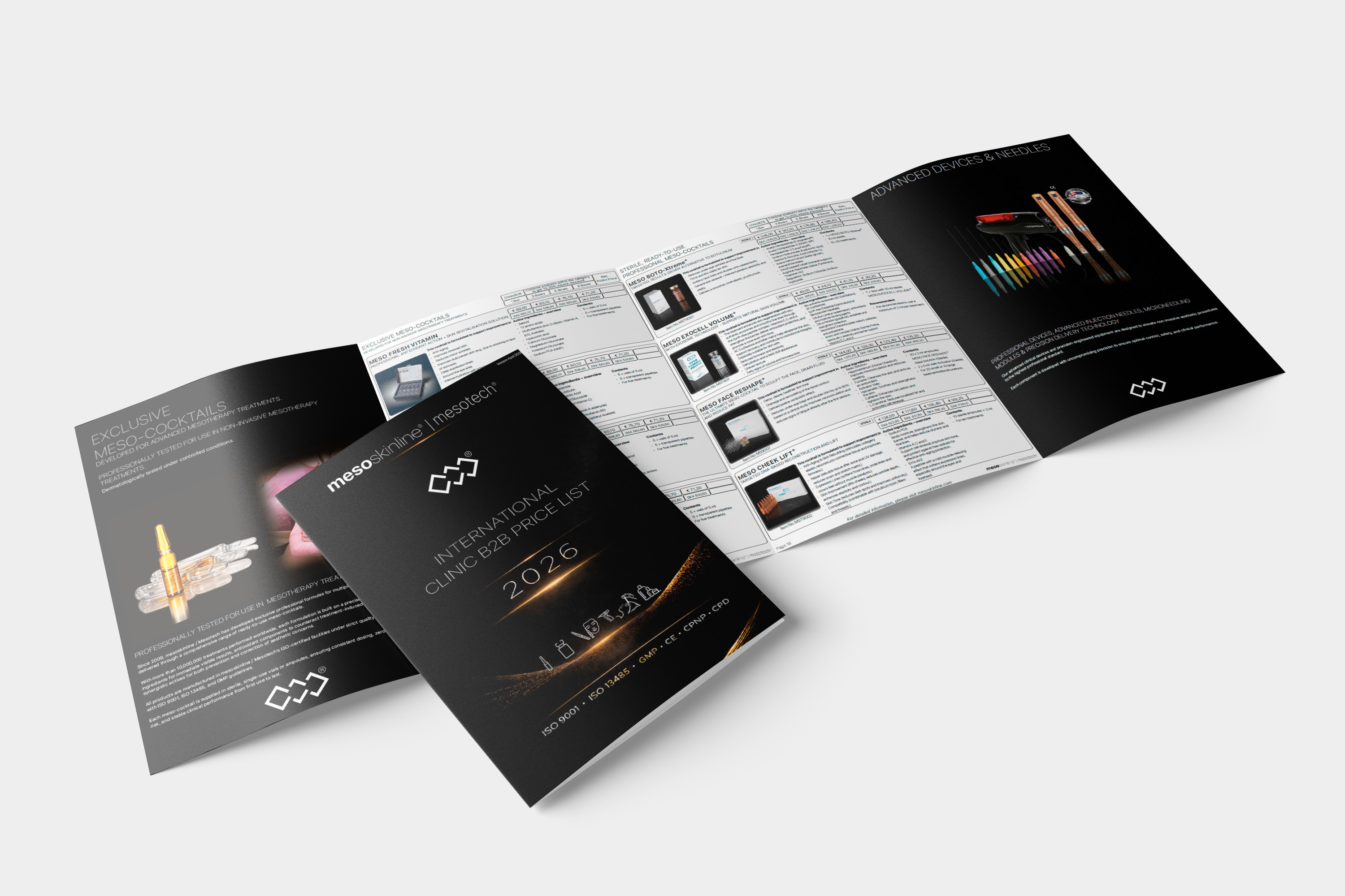 mesoskinline international klinikprisliste, forside