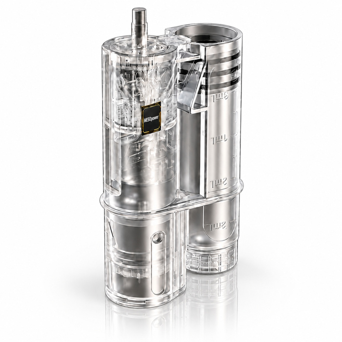 Detalje af MS7000 18-pin modul og 3 ml reservoir