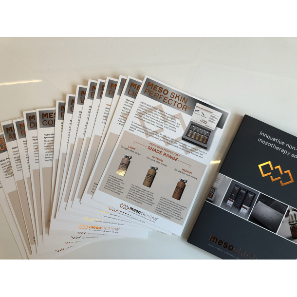 15 exclusive product sheets with assembly folder made with soft touch, hot foil and lacquer