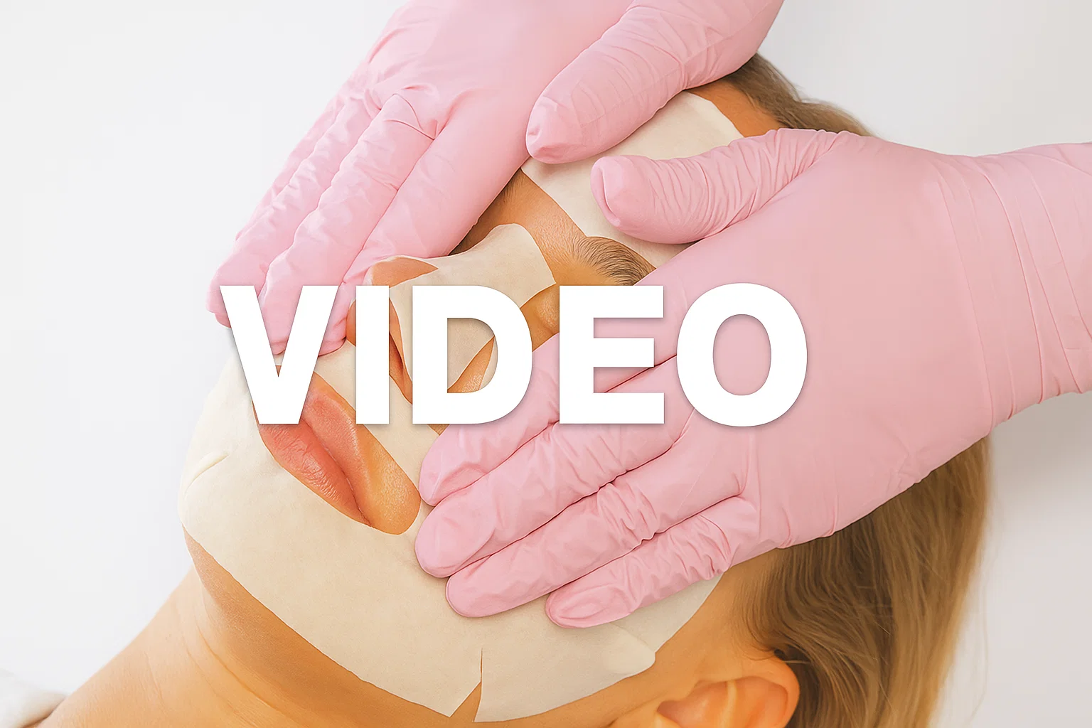 Hydrogel mask  close‑up