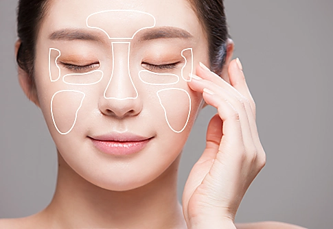 Focuskin ansigtsomr�der til hudanalyse