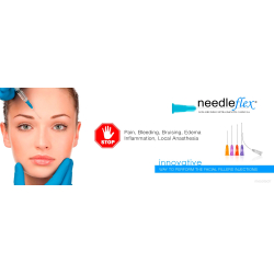 NEEDLEFLEX 18G - (50mm - 100mm) 100 Flexible needle cannula with blunt tip and side hole