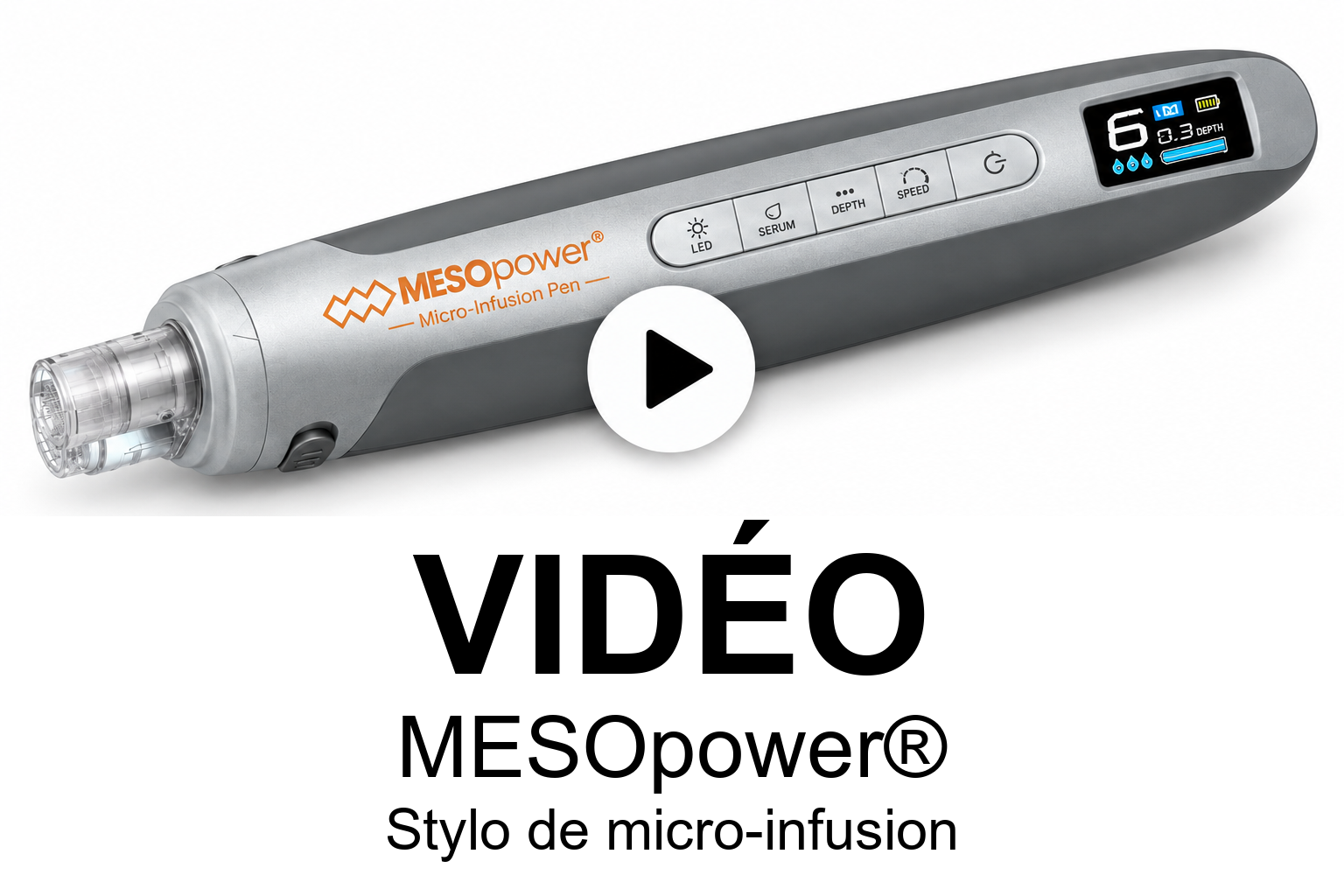 Soin cosm&eacute;tique du visage avec MESOpower MS7000