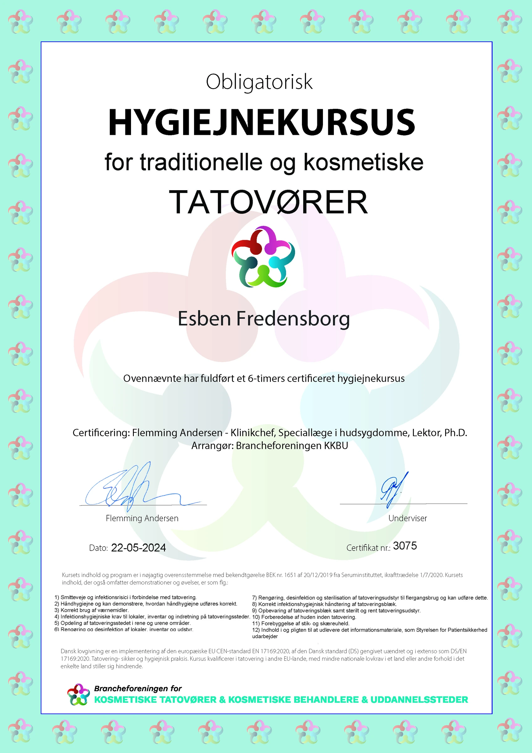 Undervisning p� hygiejnekurset