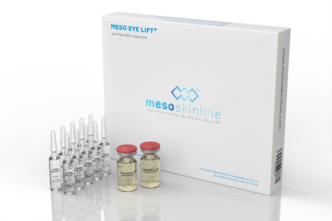MESO EYE LIFT+ (10 x 2 ml ampuller MESO EYE LIFT+  Base Solution) (2 x 5 ml vialer MESO Activator)