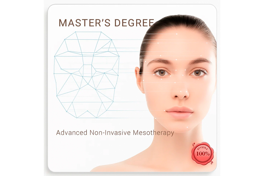 Masterabschluss in fortgeschrittener non-invasiver Mesotherapie  Stufe 8(nternational zertifiziert)