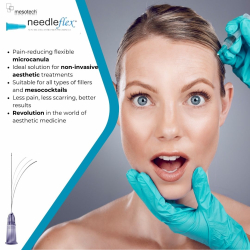 NEEDLEFLEX 21G - (70mm) 100 Flexible needle cannula with blunt tip and side hole