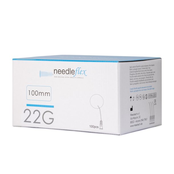 NEEDLEFLEX 22G - (50mm - 100mm) 510 Flexible needle cannula with blunt tip and side hole