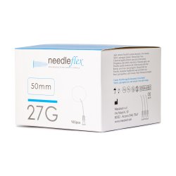 NEEDLEFLEX 27G - (38mm - 50mm) 100 Flexible needle cannula with blunt tip and side hole