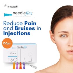 NEEDLEFLEX 16G - (100mm) 100 Flexible needle cannula with blunt tip and side hole