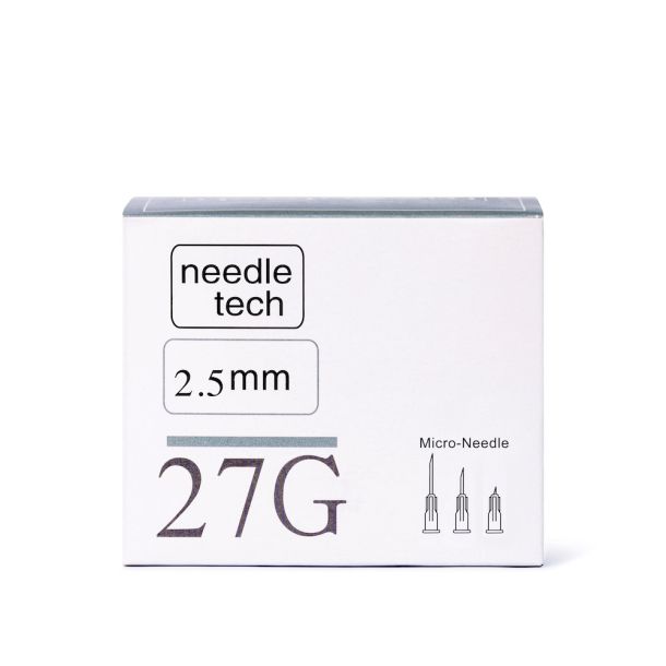 Needletech 27G (2.5mm) Micro-needle Sterile hypodermic needle