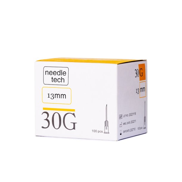 NEEDLETECH 30G - 100 (13mm) Sterile hypodermic needle