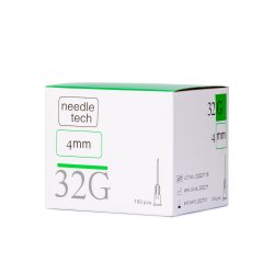NEEDLETECH 32G - 100 (4mm) Sterile hypodermic needle