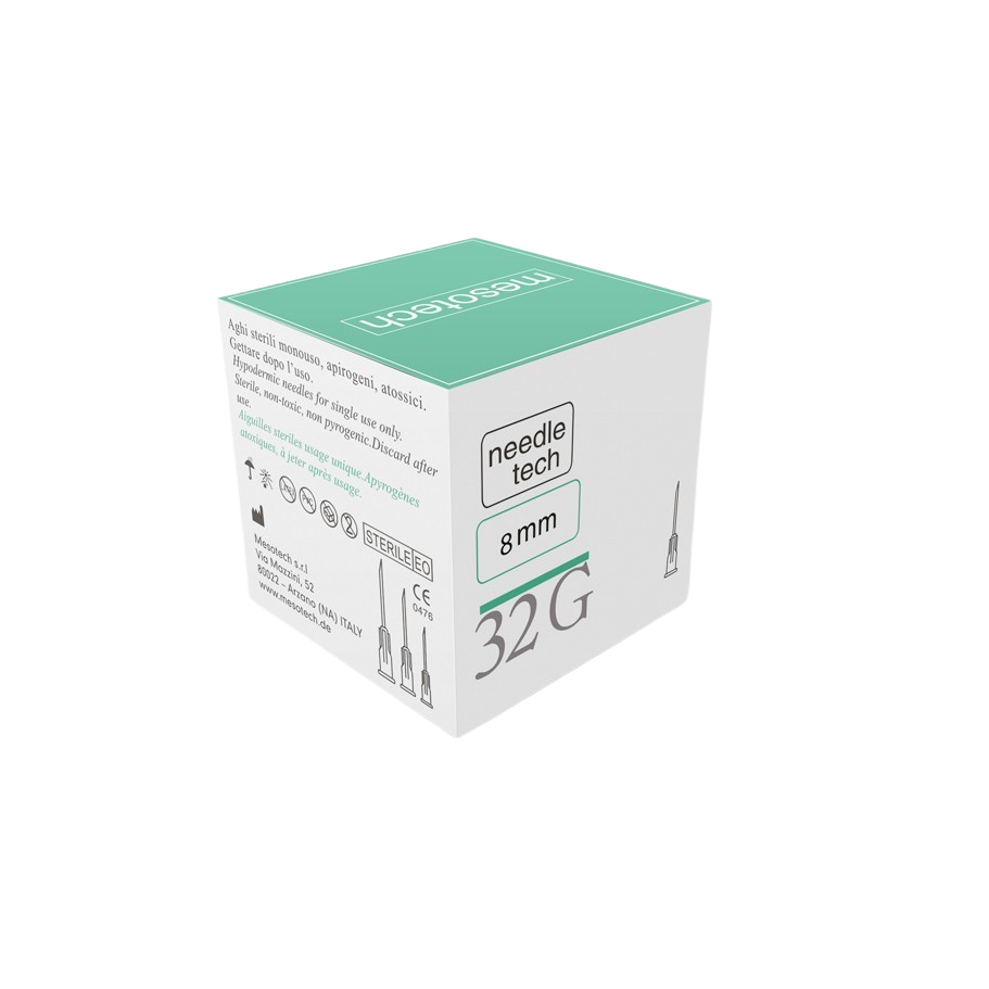 NEEDLETECH 32G - 100 (8mm) Sterile hypodermic needle