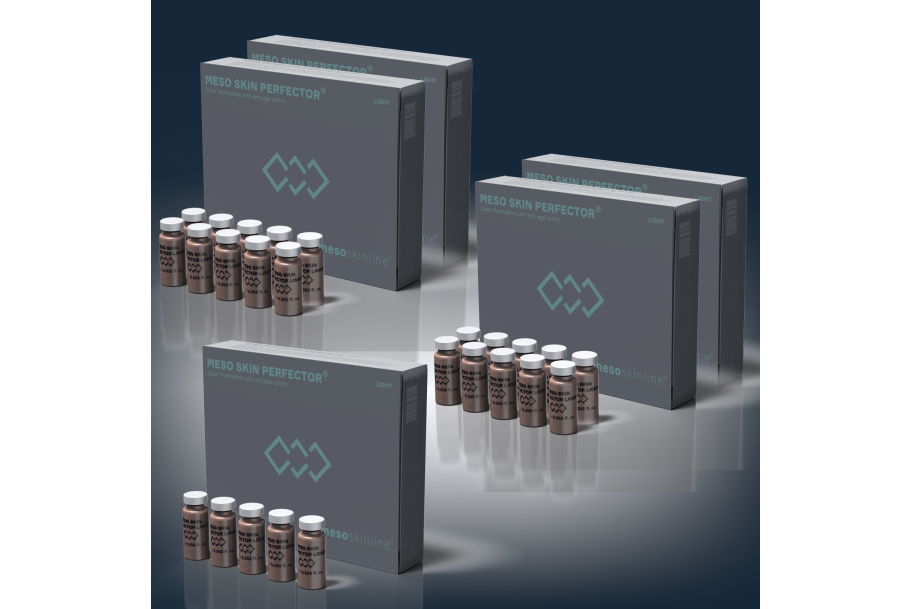 English: MESO SKIN PERFECTOR STARTER KIT (10 x Light, 10 x Natural, 5 x Medium  For 25 treatments)