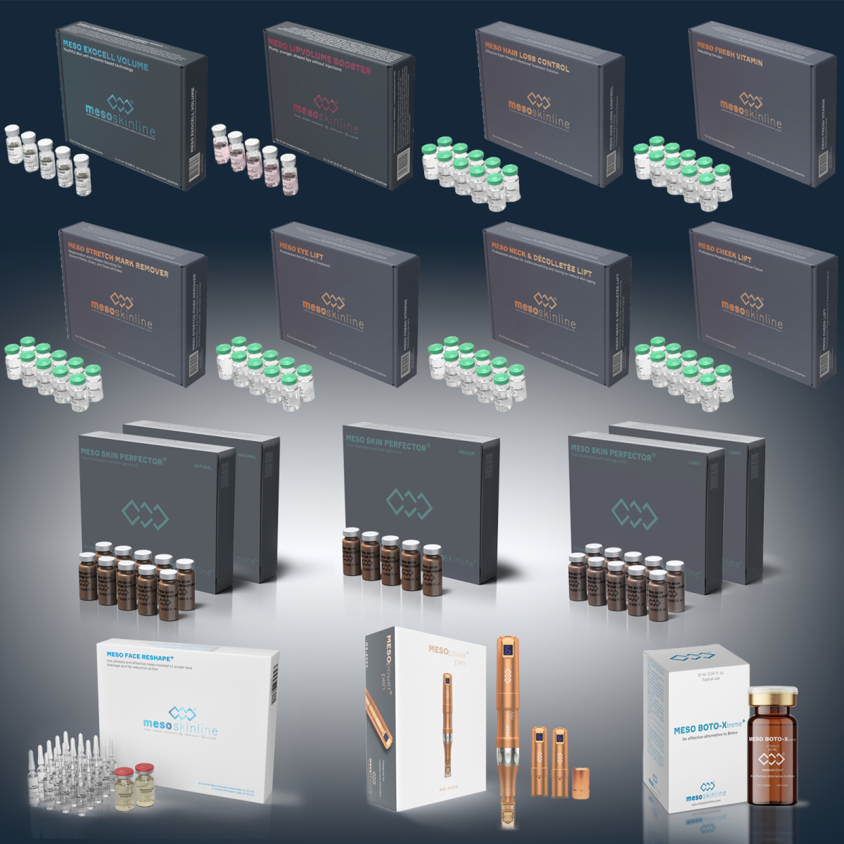 STARTER KIT M (Complete range of non-invasive cocktails, machine