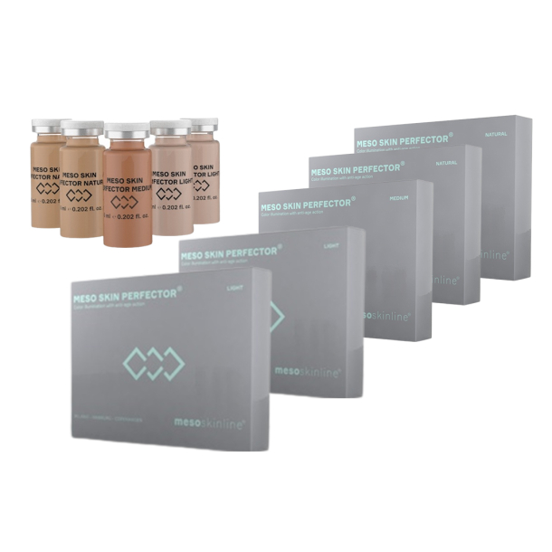 MESO SKIN PERFECTOR (Starter pack 10 x Light, 10 x Natural, 5 x Medium - For 25 treatments)
