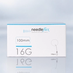 NEEDLEFLEX 16G - (100mm) 100 Flexible needle cannula with blunt tip and side hole