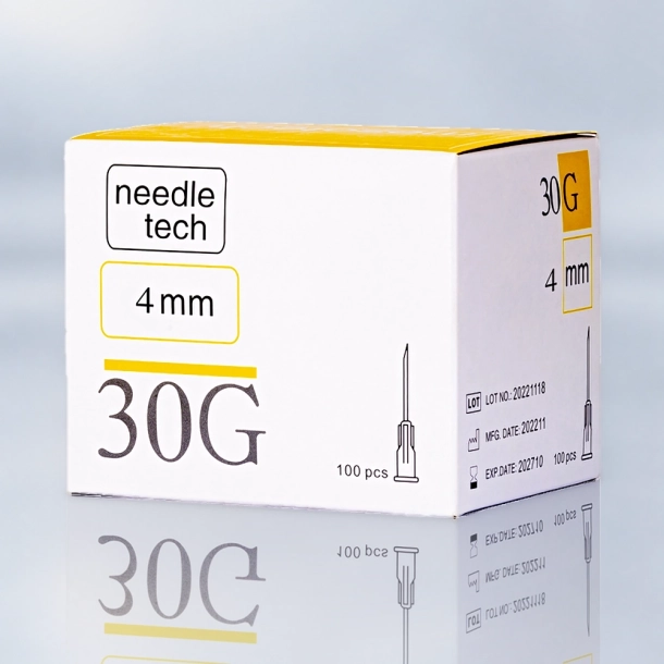 NEEDLETECH 30G - 100 (4mm) Sterile hypodermic needle