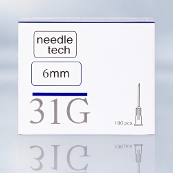 NEEDLETECH 31G - 100 (6mm) Sterile hypodermic needle