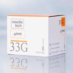 NEEDLETECH 33G - 100 (4mm) Sterile hypodermic needle
