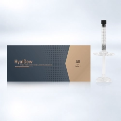 Derma Filler - HyalDew ALL (1 jeringa precargada de 1 ml con 2 agujas est&eacute;riles)
