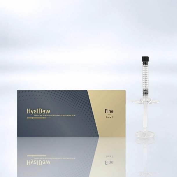 Derma Filler  HyalDew FINE (1 jeringa precargada de 1 ml con 2 agujas est&eacute;riles)