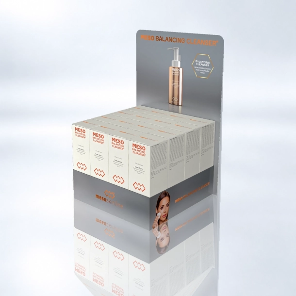 MESO BALANCING CLEANSER (16 frascos en un expositor de venta de lujo)