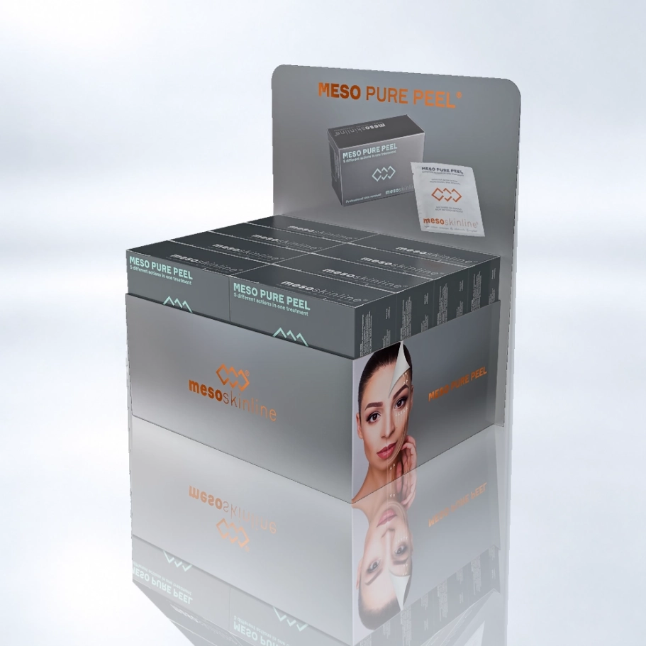 MESO PURE PEEL (16 cajas en un expositor de venta de lujo)